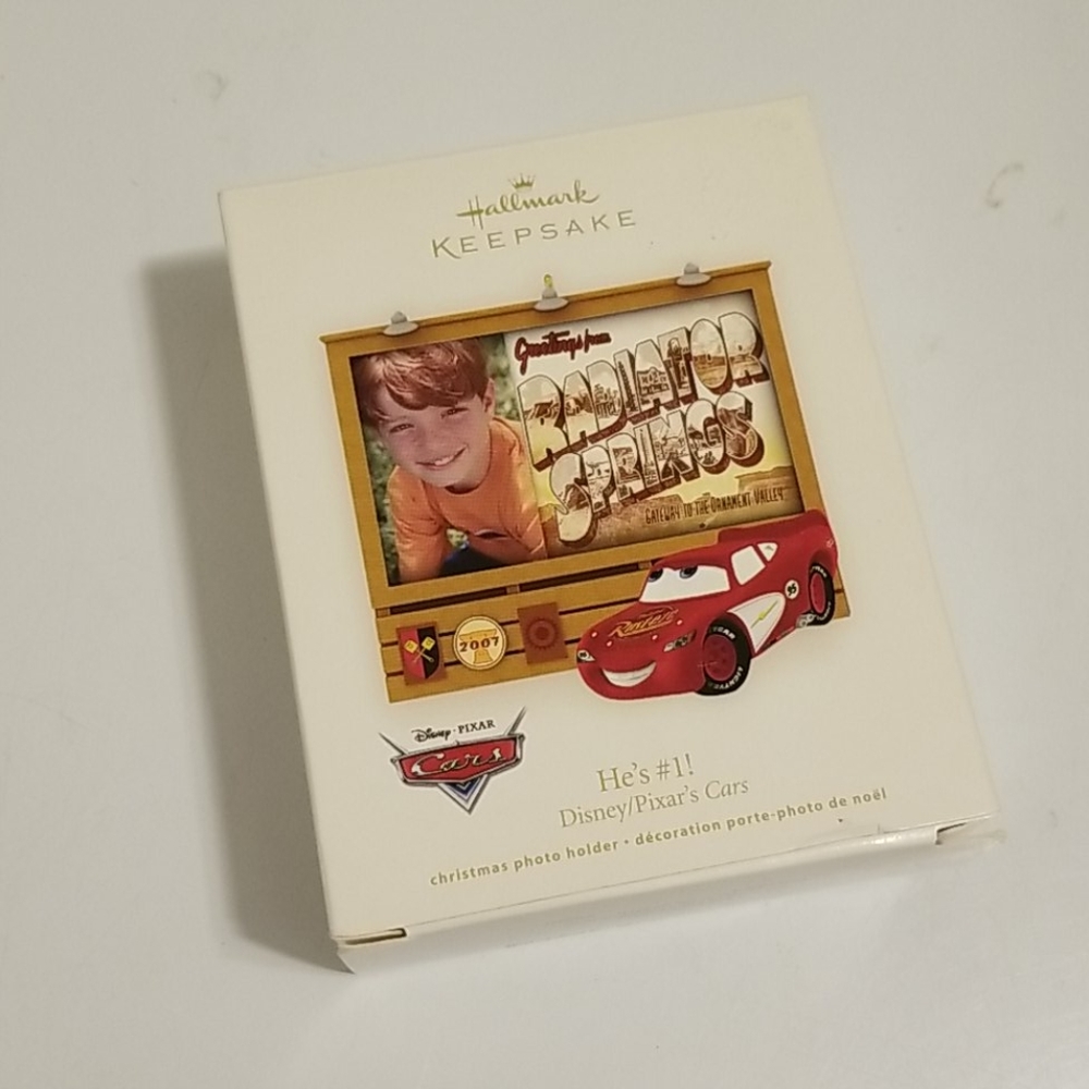 💚3/$25! NWT Hallmark Cars photo ornament